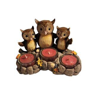 Yankee Candle Triple Owl Candle Holder With Tealights